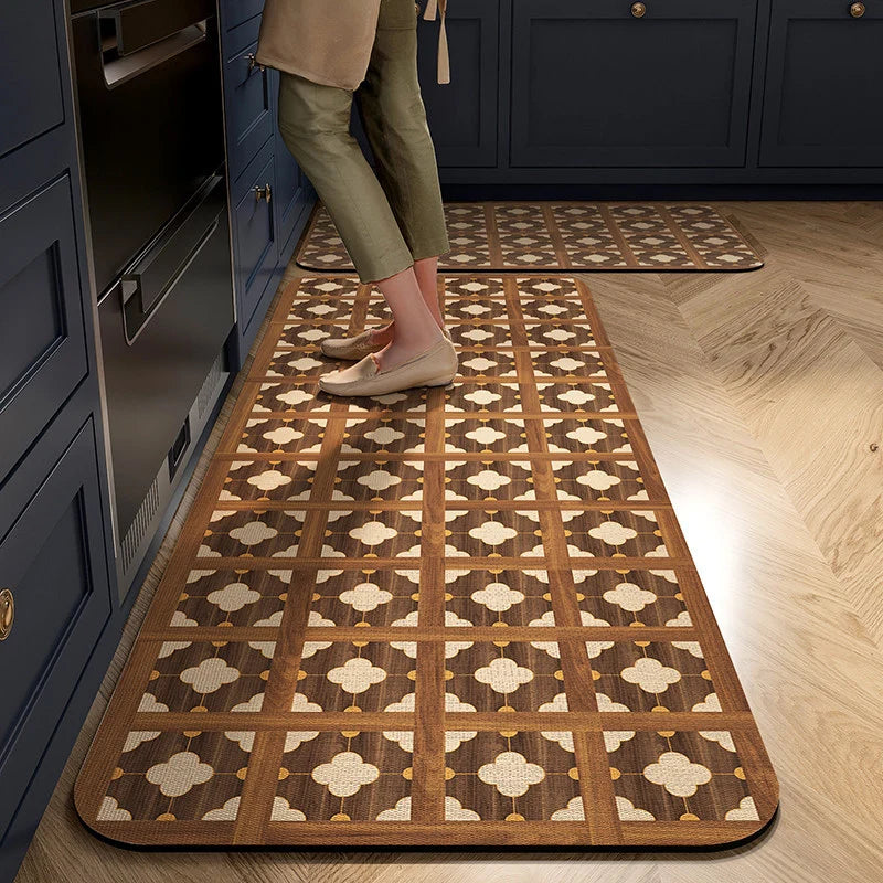 Kitchen Comfort Mat High-Density Foam Non-Slip Backing Wipe-Clean Surface