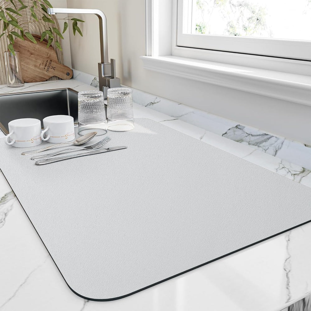 Kitchen Drying Mat Highly Absorbent Waterproof Backing