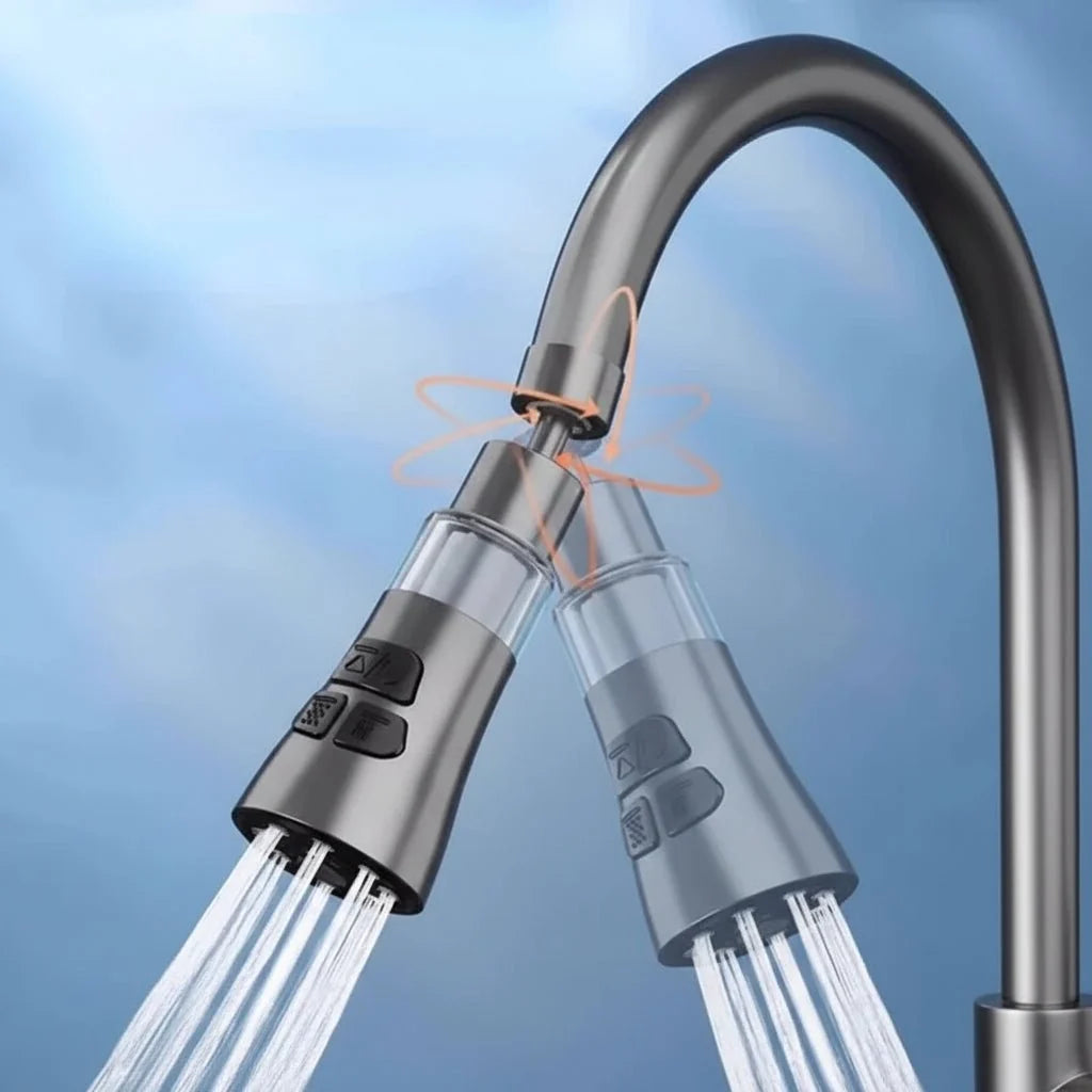 Kitchen Faucet Extender 720° Rotating Three Spray Modes With Integrated Filter