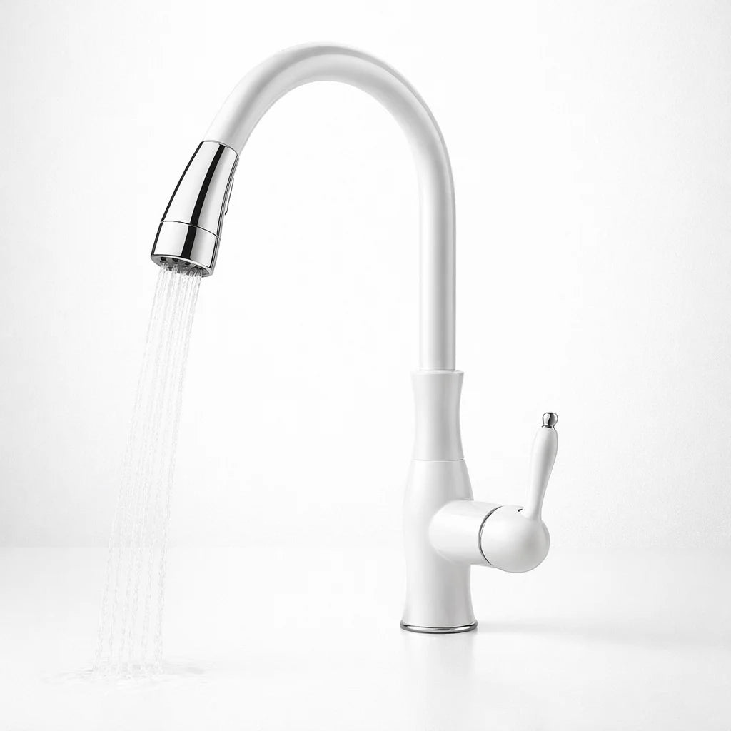 Kitchen Faucet Pull-Out Spray Head Solid Metal