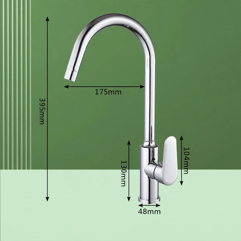 Kitchen Faucet Stainless Steel Ceramic Valve