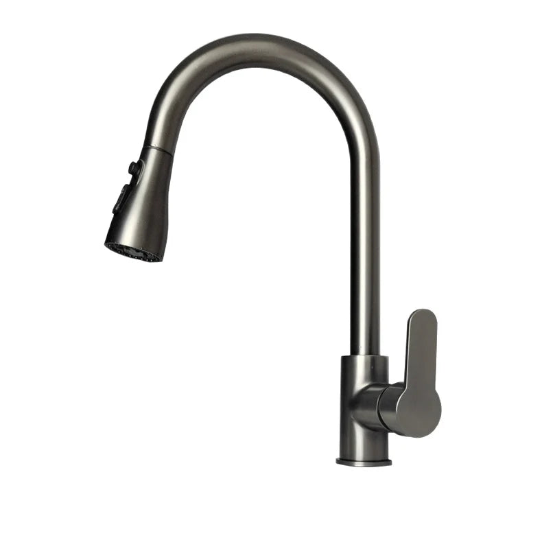 Kitchen Faucet Stainless Steel Pull-Out Sprayer 3-Mode Spray
