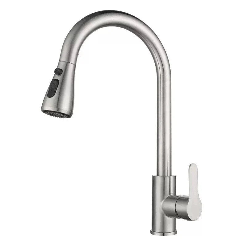 Kitchen Faucet Stainless Steel Pull-Out Sprayer 3-Mode Spray