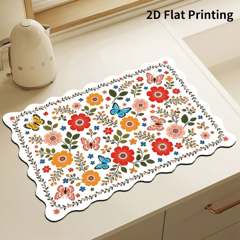 Kitchen Mat Cushioned Anti-Fatigue Checkered