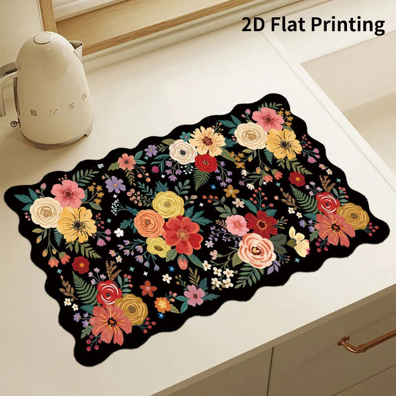 Kitchen Mat Cushioned Anti-Fatigue Checkered