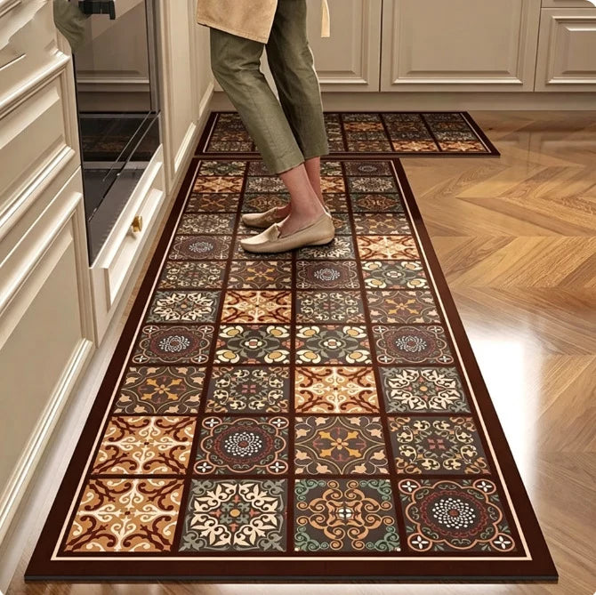 Kitchen Mat High-Density Foam Cushioned Non-Slip Wipe-Clean Surface
