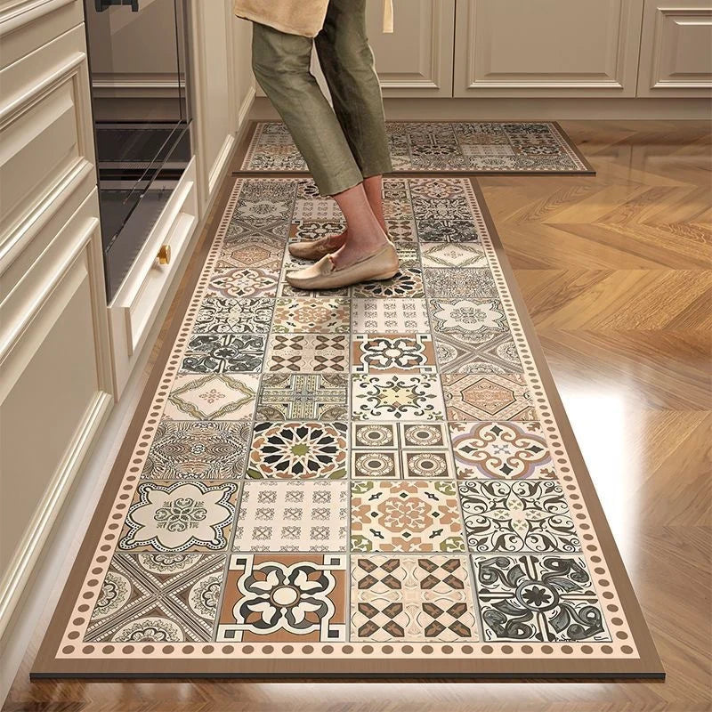 Kitchen Mat High-Density Foam Cushioned Non-Slip Wipe-Clean Surface
