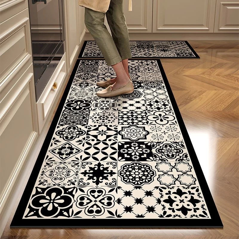Kitchen Mat High-Density Foam Cushioned Non-Slip Wipe-Clean Surface