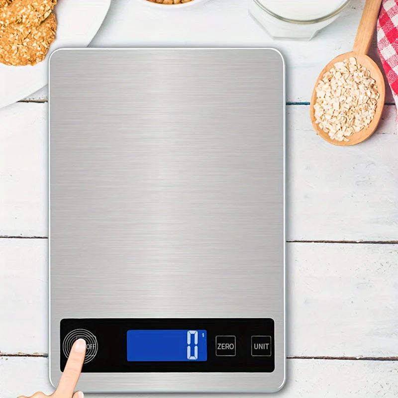 Kitchen Scale 15kg USB Rechargeable 1g Precision