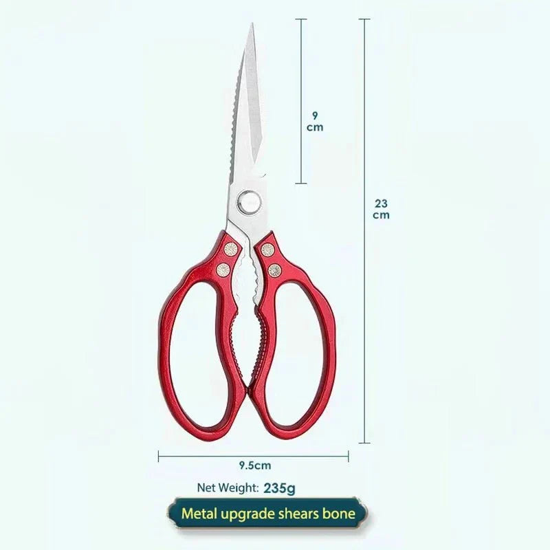 Kitchen Scissors Stainless Steel Blades Ergonomic Aluminum Handle