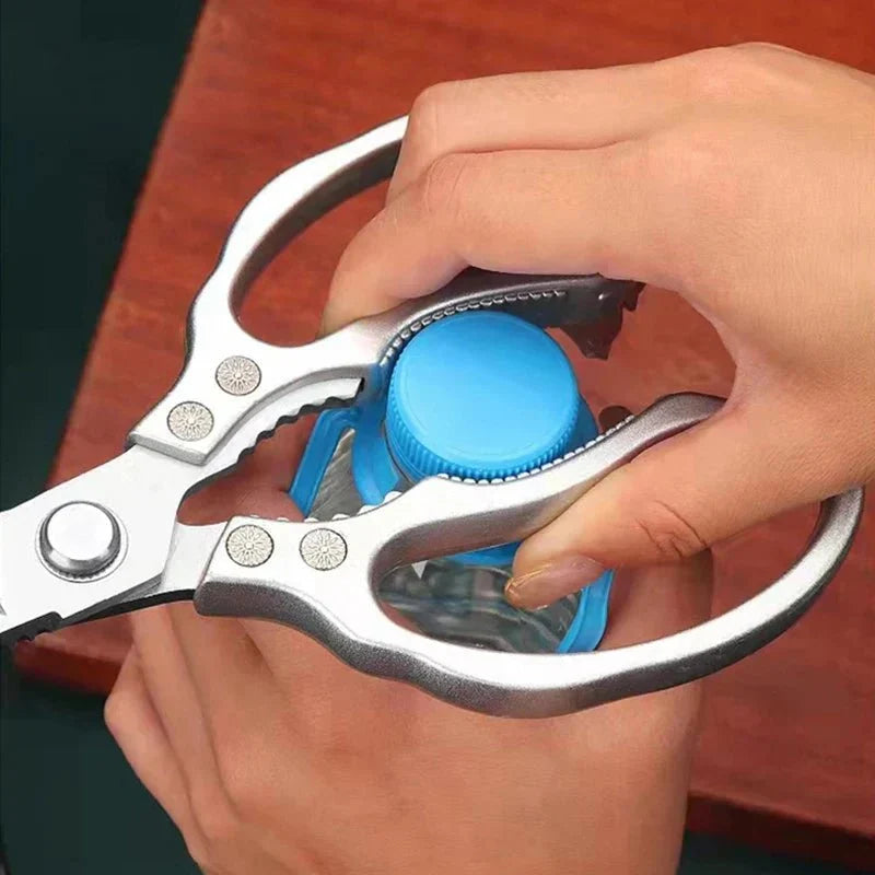 Kitchen Scissors Stainless Steel Blades Ergonomic Aluminum Handle
