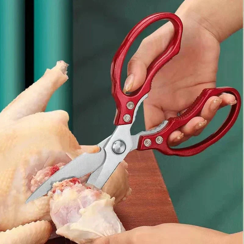 Kitchen Scissors Stainless Steel Blades Ergonomic Aluminum Handle