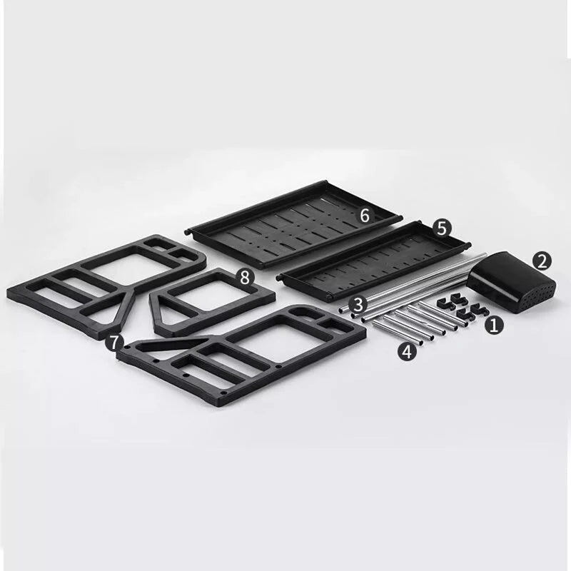 Kitchen Storage Rack Stainless Steel Two-Tier With Drainage
