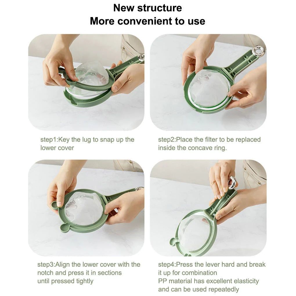 Kitchen Strainer Interchangeable Fine & Coarse Mesh