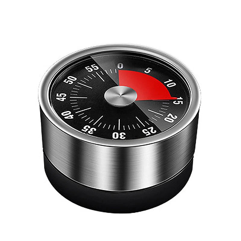 Kitchen Timer Magnetic Stainless Steel 60-Minute