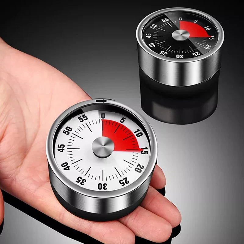 Kitchen Timer Magnetic Stainless Steel 60-Minute