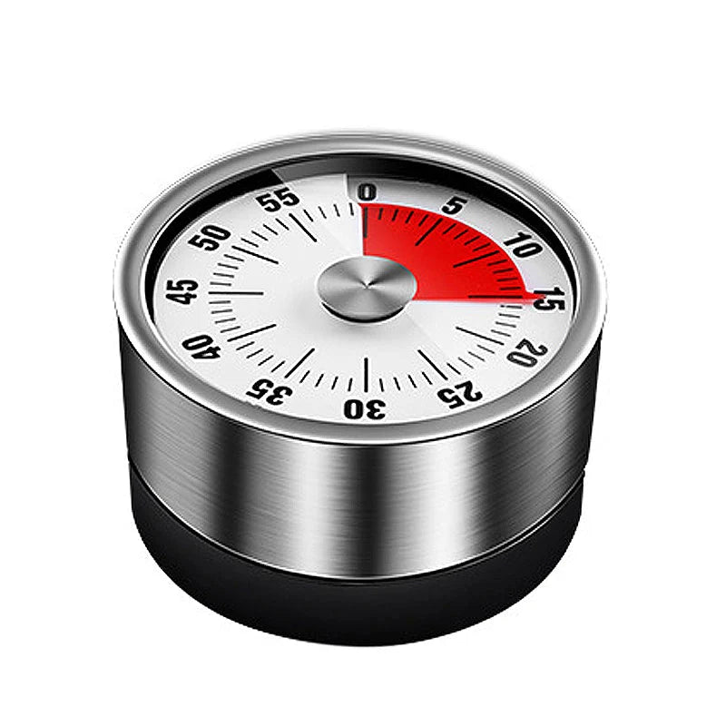 Kitchen Timer Magnetic Stainless Steel 60-Minute