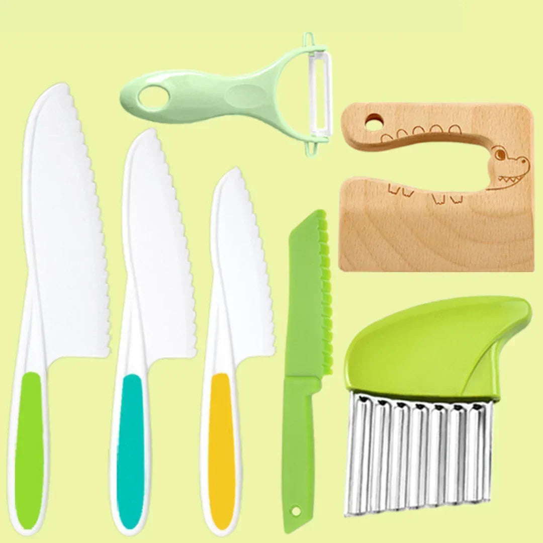 Kitchen Tool Set For Kids Child-Sized Rounded Edges