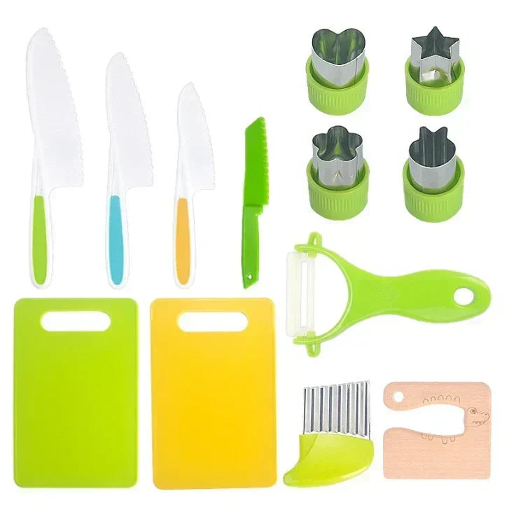 Kitchen Tool Set For Kids Child-Sized Rounded Edges