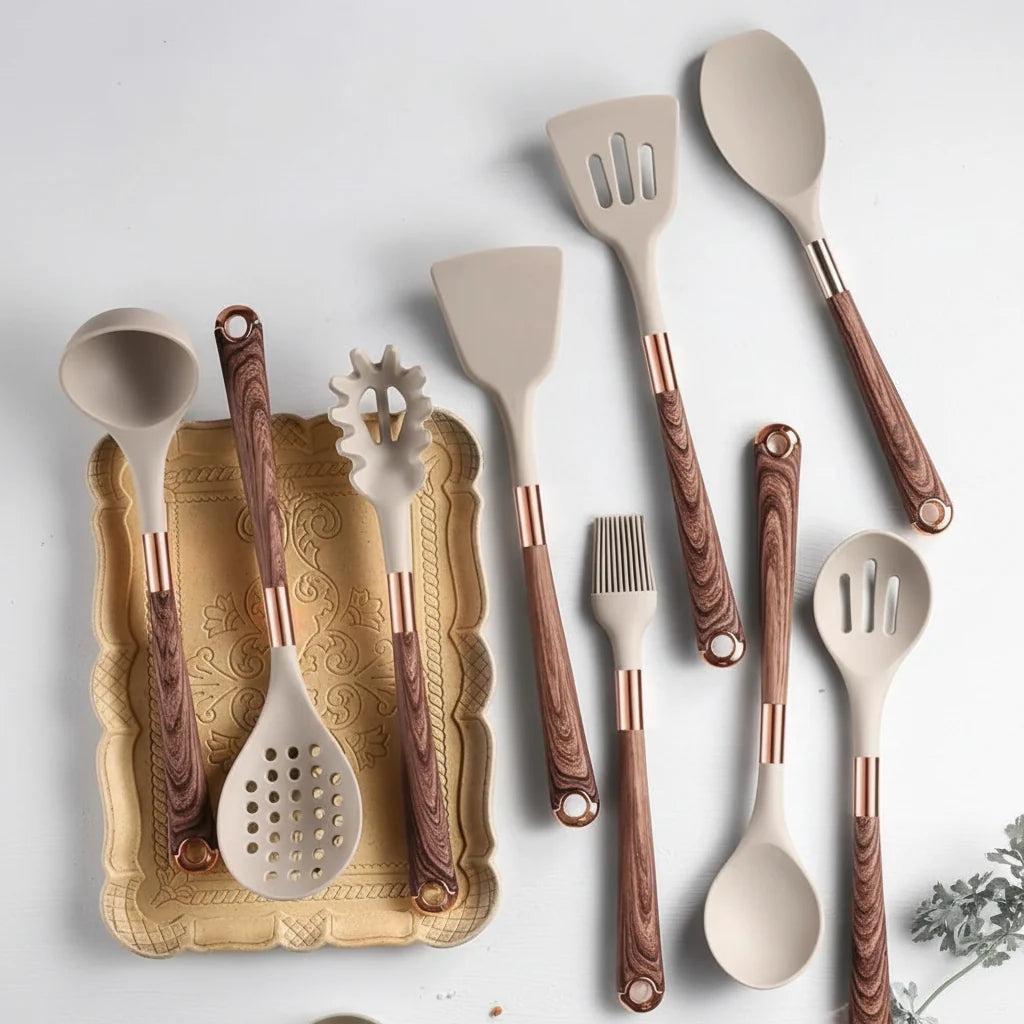 Kitchen Utensil Set Heat-Resistant Silicone 10-Piece