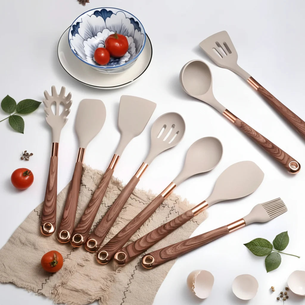 Kitchen Utensil Set Heat-Resistant Silicone 10-Piece