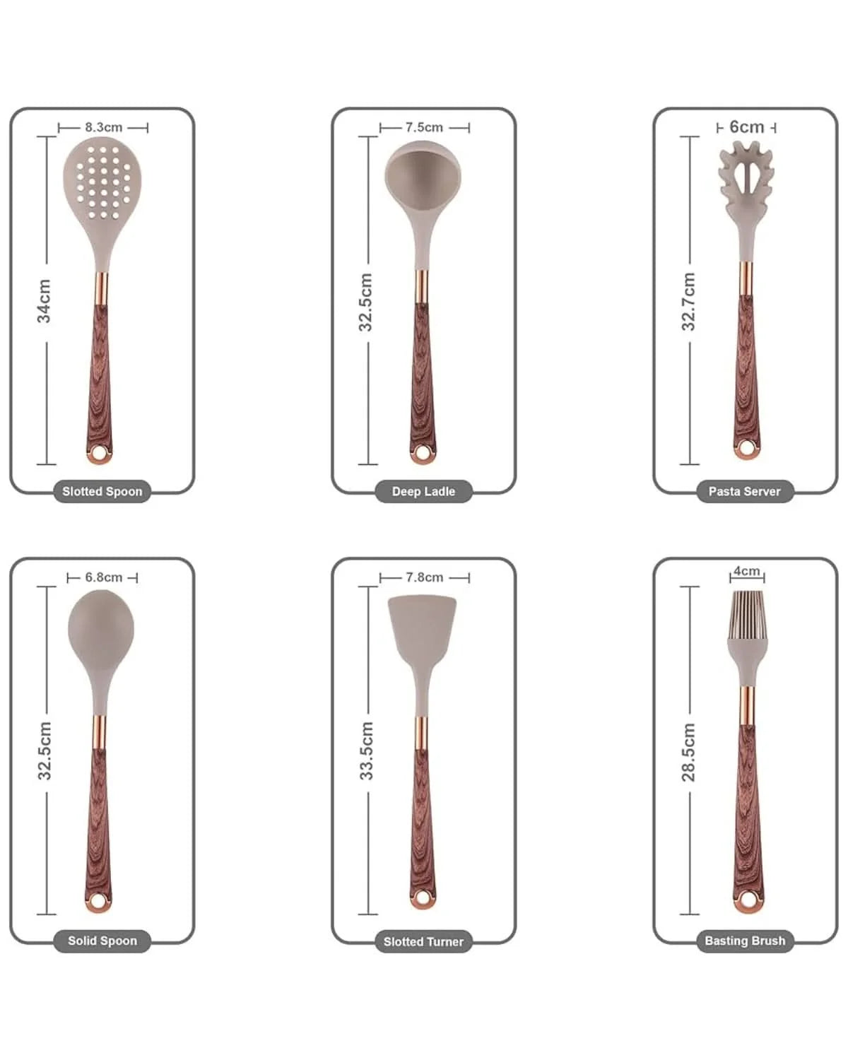 Kitchen Utensil Set Heat-Resistant Silicone 10-Piece