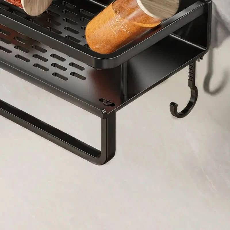 Kitchen Wall Shelf Powder-Coated Steel Space-Saving
