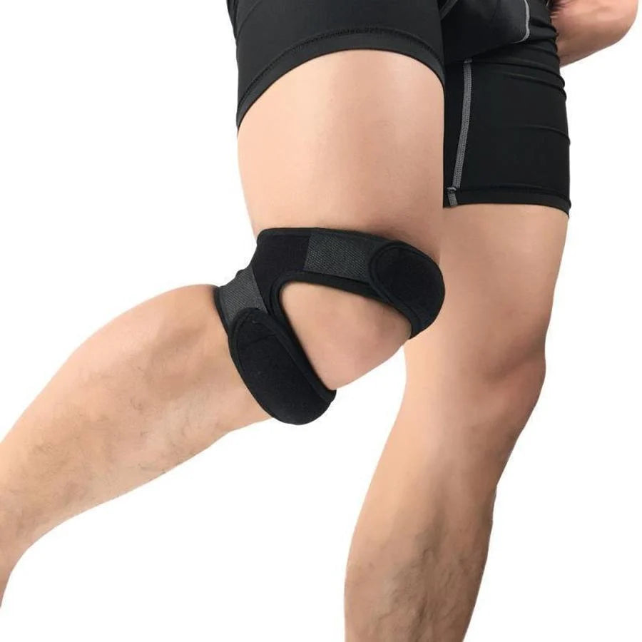 Knee Strap Dual-Strap Silicone Pads & Adjustable Fit