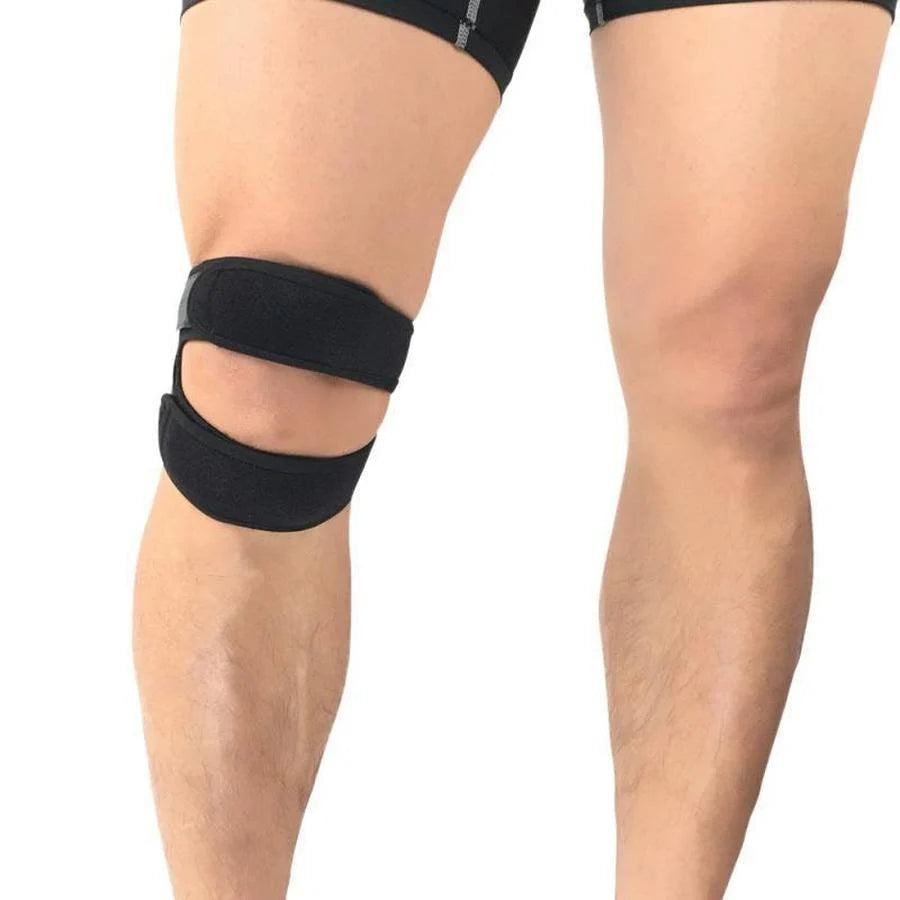 Knee Strap Dual-Strap Silicone Pads & Adjustable Fit
