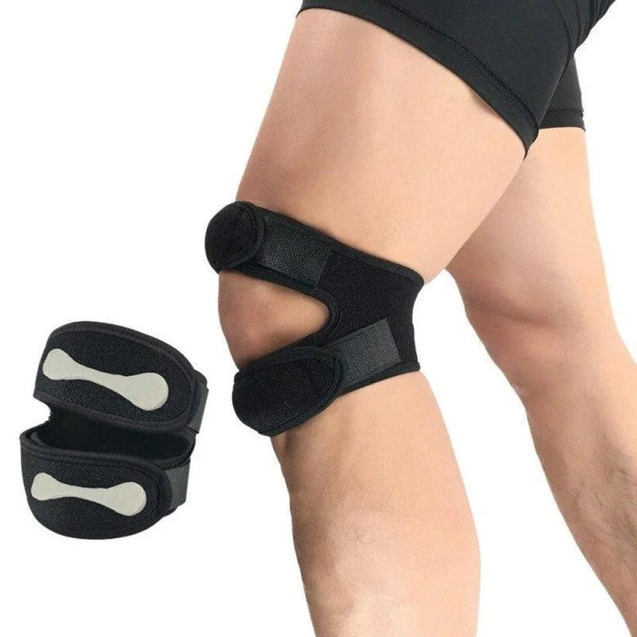 Knee Strap Dual-Strap Silicone Pads & Adjustable Fit