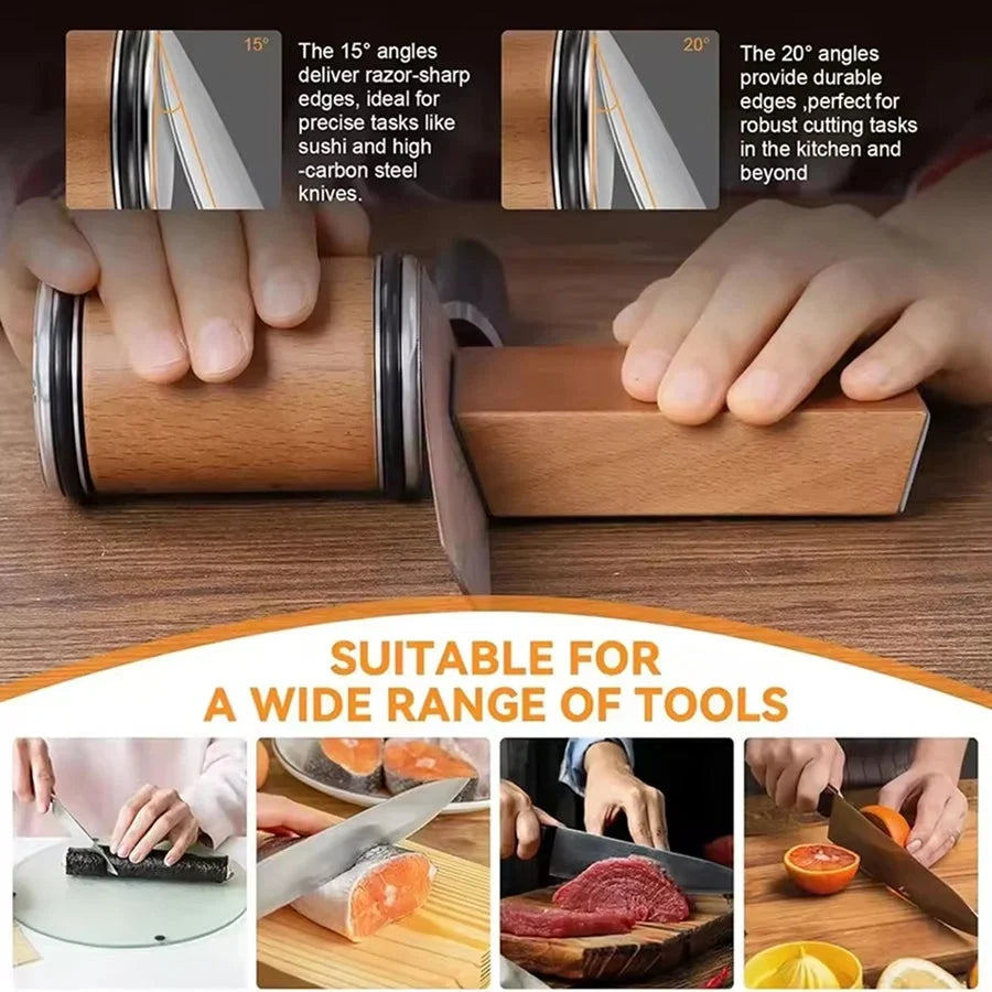 Knife Sharpener Magnetic Angle Guide Diamond Disc