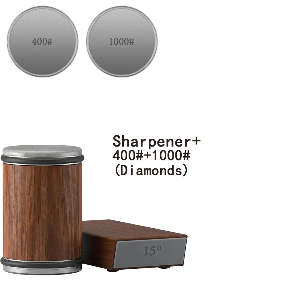 Knife Sharpener Magnetic Angle Guide & Rolling Wheel