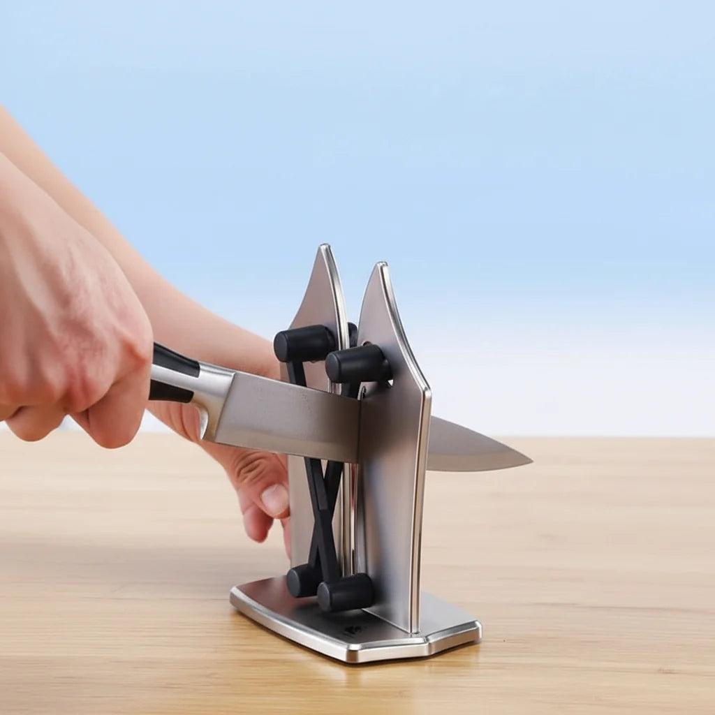 Knife Sharpener Tungsten Carbide Compact for Straight & Serrated Blades