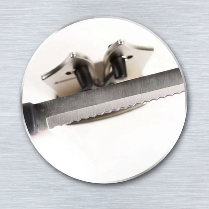 Knife Sharpener Tungsten Carbide Compact for Straight & Serrated Blades