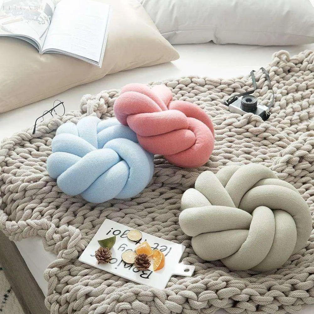 Knot Cushion Hand-Knotted Adjustable Lumbar Support