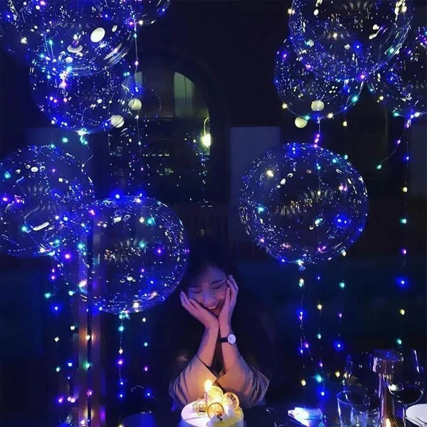 LED Balloon Color-Changing Natural Latex Reusable Holder
