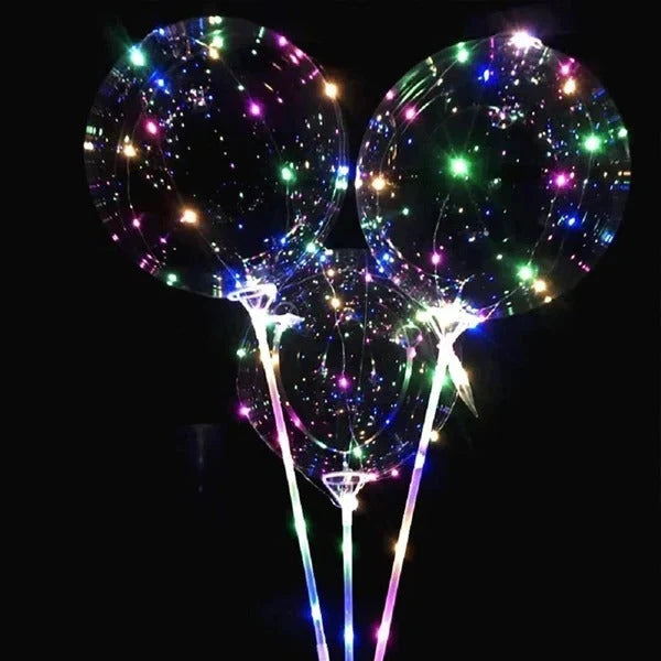 LED Balloon Color-Changing Natural Latex Reusable Holder