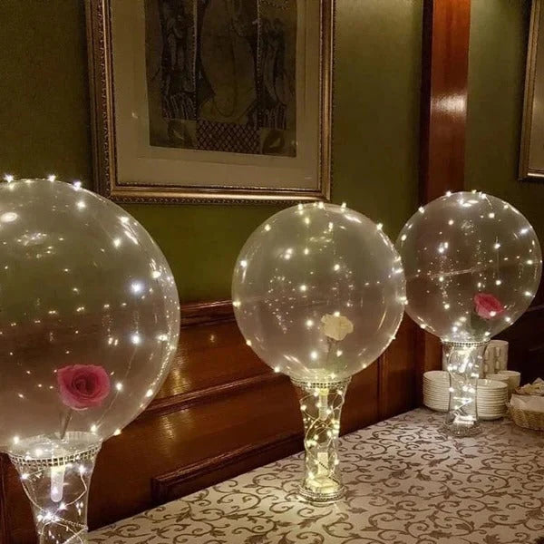 LED Balloon Color-Changing Natural Latex Reusable Holder