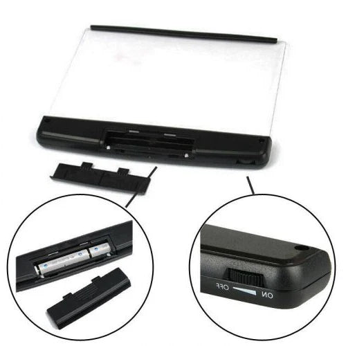 LED Book Light Clip-On Flexible Neck & Adjustable Brightness