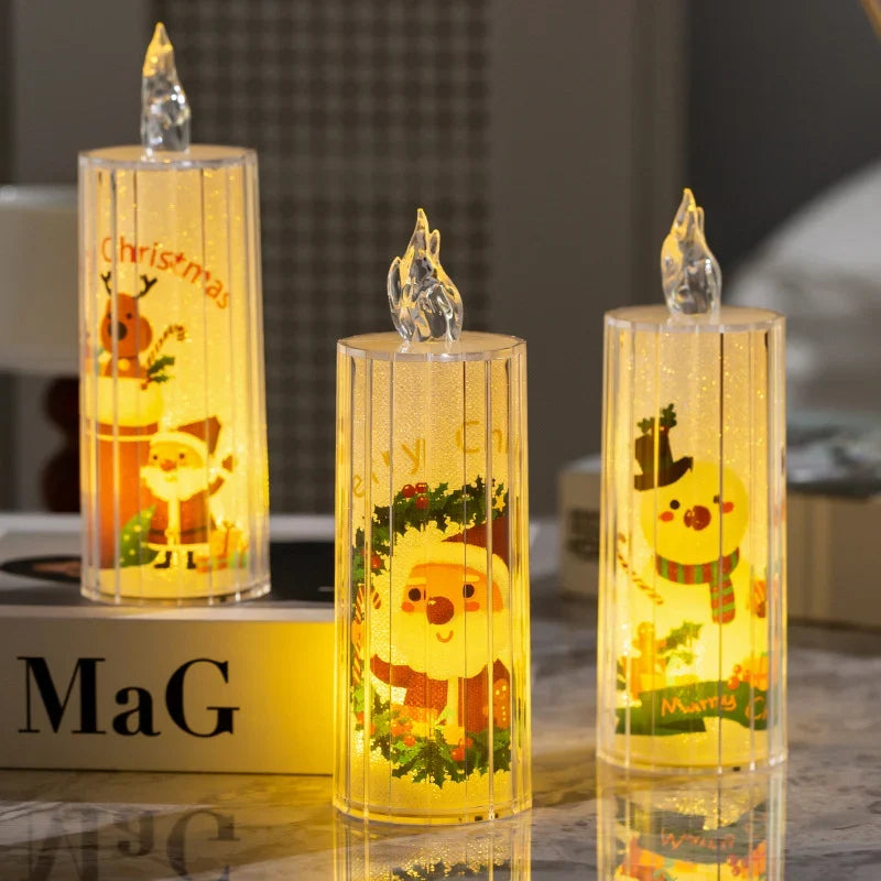LED Candle Flickering Flame-Effect & Flame-Free
