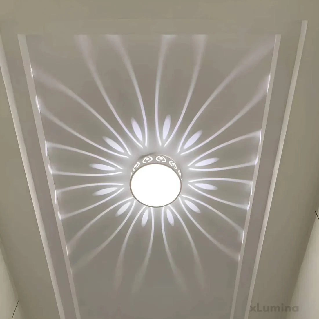 LED Ceiling Light Crystal Acrylic Switchable Warm & Cool