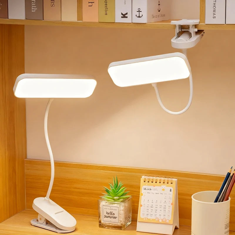 LED Clamp Lamp Adjustable Arm Dimmable Space-Saving