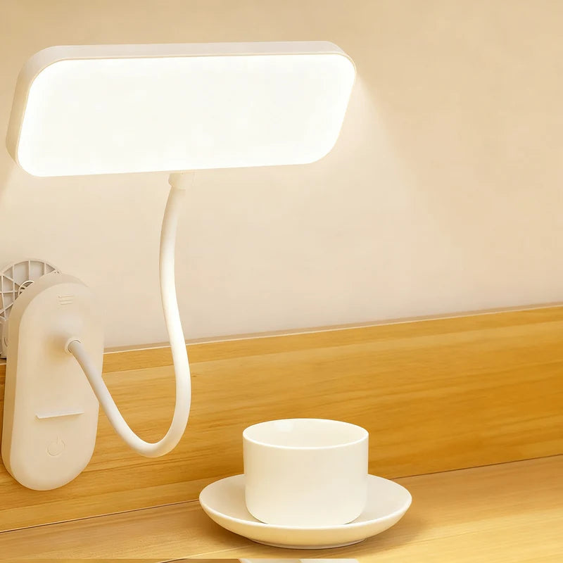 LED Clamp Lamp Adjustable Arm Dimmable Space-Saving