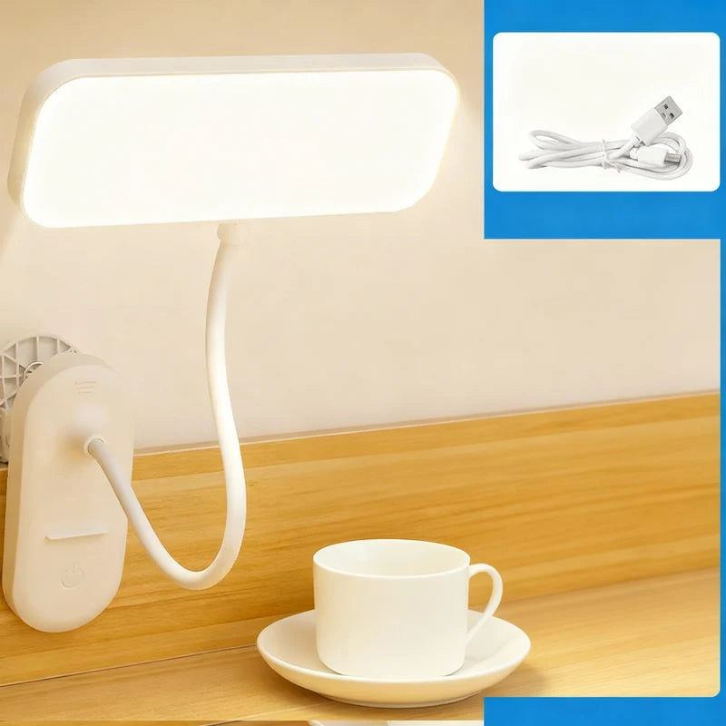 LED Clamp Lamp Adjustable Arm Dimmable Space-Saving