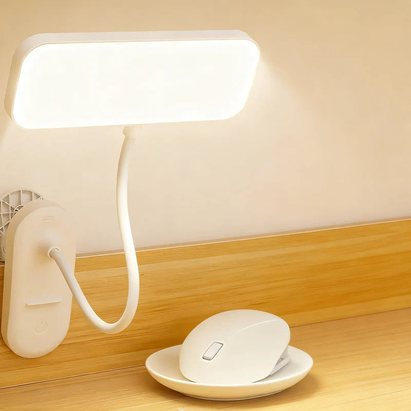 LED Clamp Lamp Adjustable Arm Dimmable Space-Saving