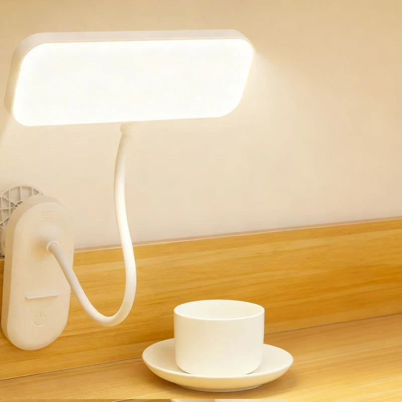 LED Clamp Lamp Adjustable Arm Dimmable Space-Saving