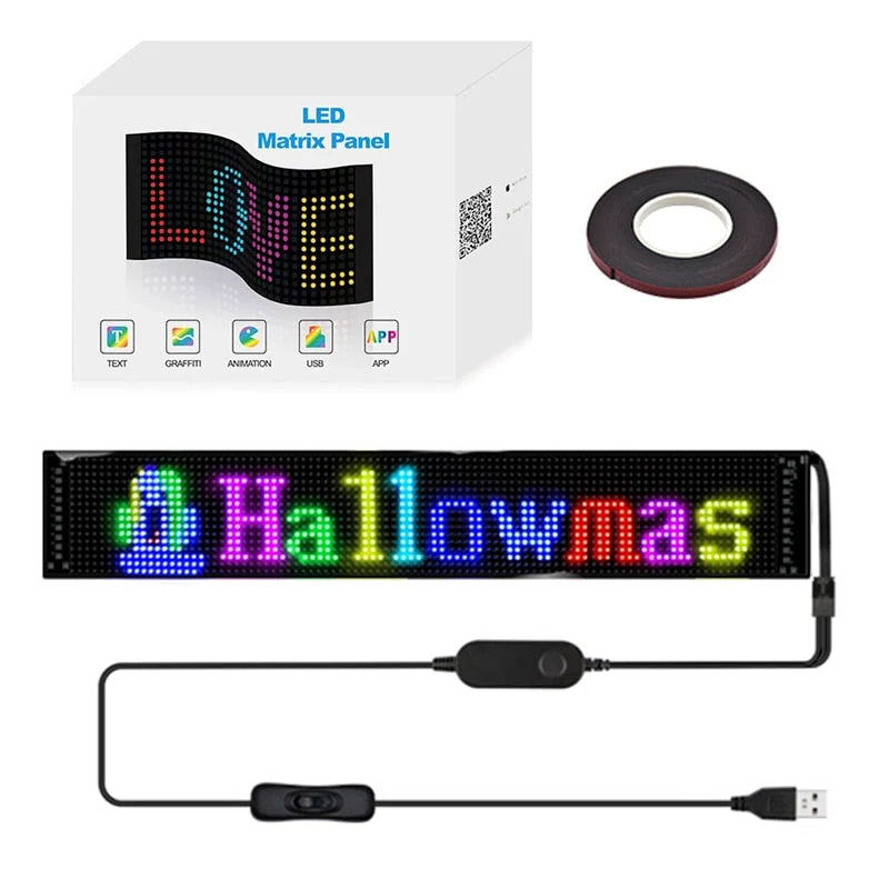 LED Display Panel Flexible RGB Full-Color 16 Million Colors