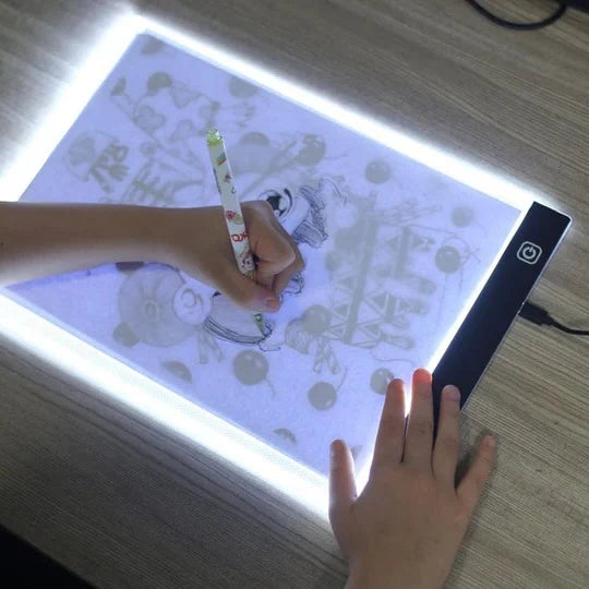 LED Drawing & Tracing Tablet Ultra-Thin USB-Powered Adjustable Brightness