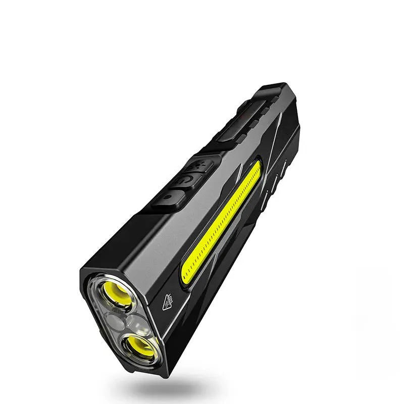 LED Flashlight 1500 Lumens USB-C Rechargeable Magnetic Tail