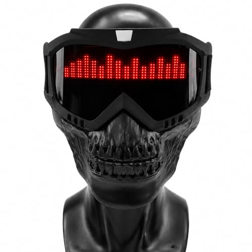LED Mask App-Controlled Custom Display 8-Hour Runtime
